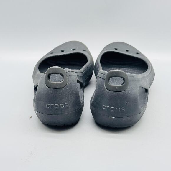 Crocs Shoes Womens 6 Black Kadee Slip On Ballet Flats Comfort Casual Lightweight - Picture 7 of 13